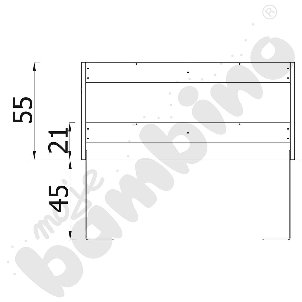Stolik pomocniczy Terra, duży z kotwami