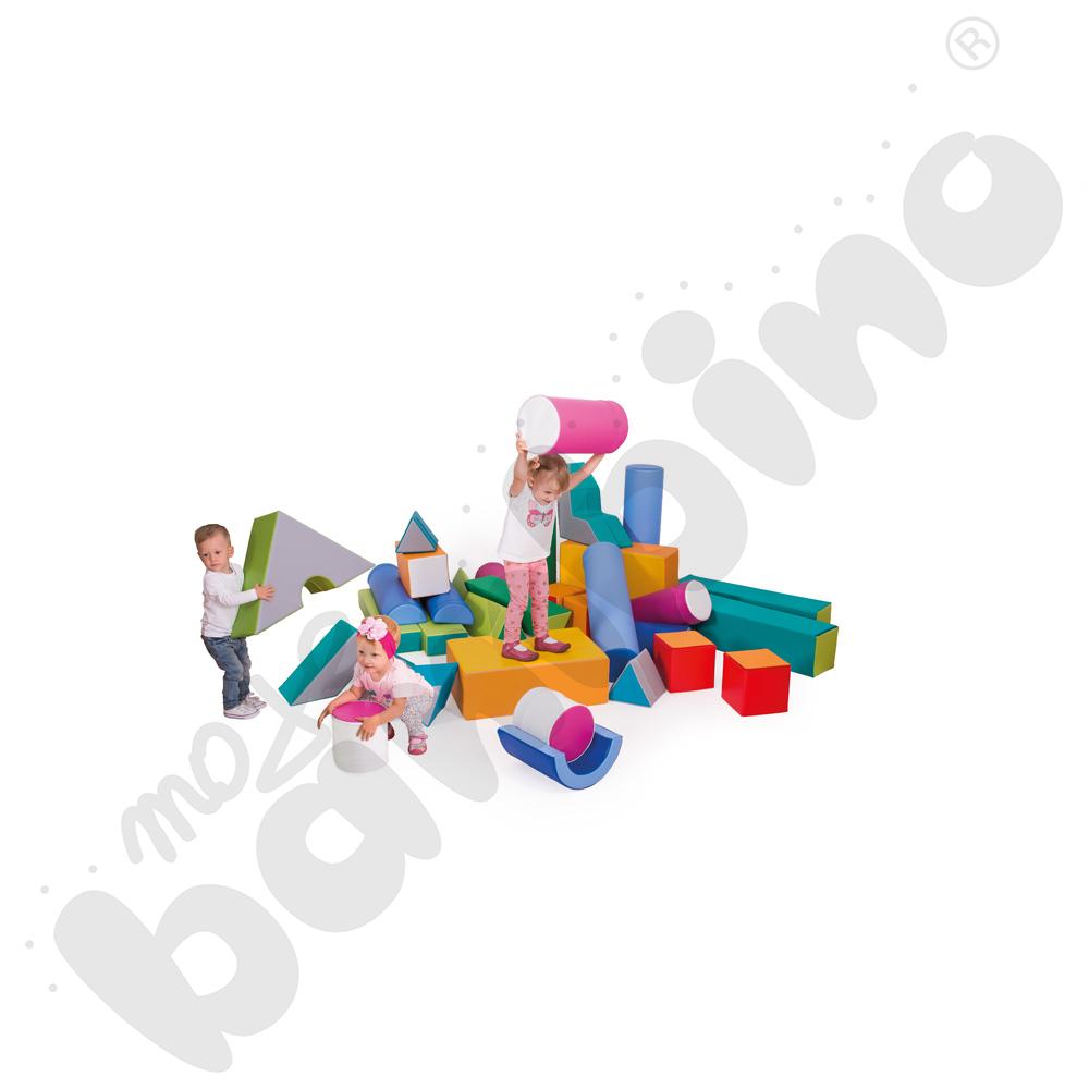 Zestaw małych klocków piankowych, 33 elem.