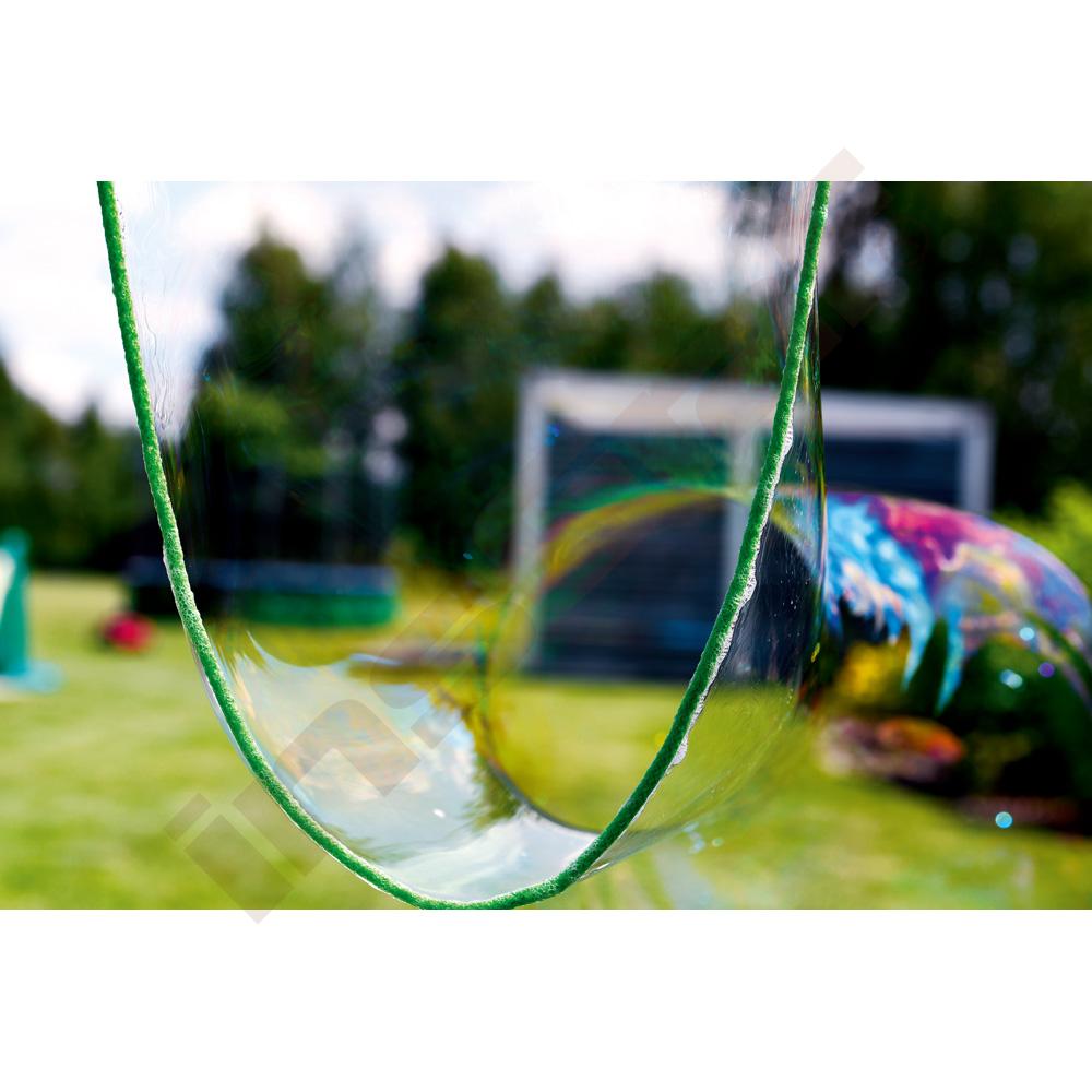 Provázek pro výrobu velkých bublin (délka rukojetí 50 cm), včetně tekutiny pro výrobu bublifuku - sada