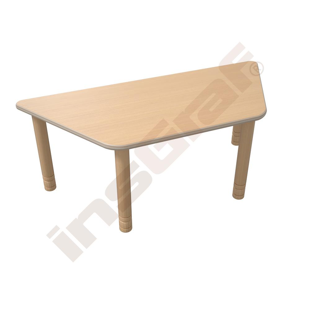 Flexi lichoběžníkový stůl 120 x 60 x 70 x 60 - buk HPL