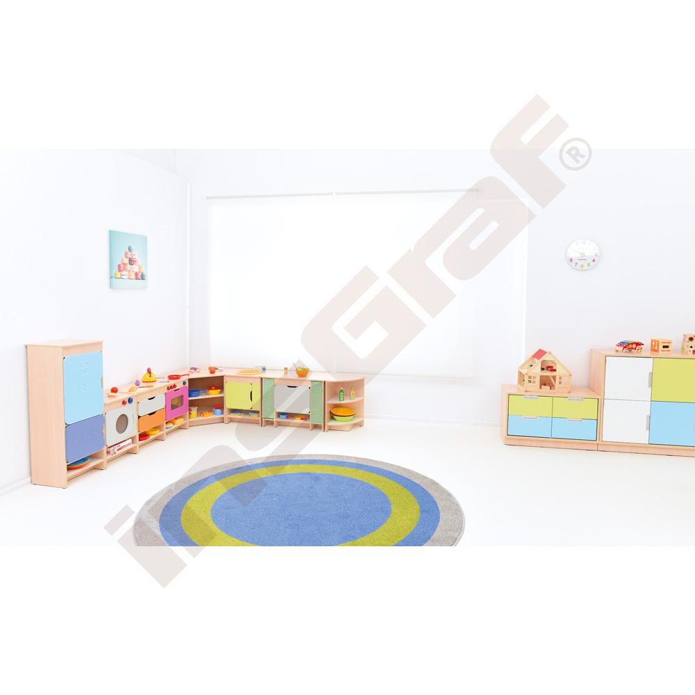Kuchyňka Quadro - sestava s lednicí