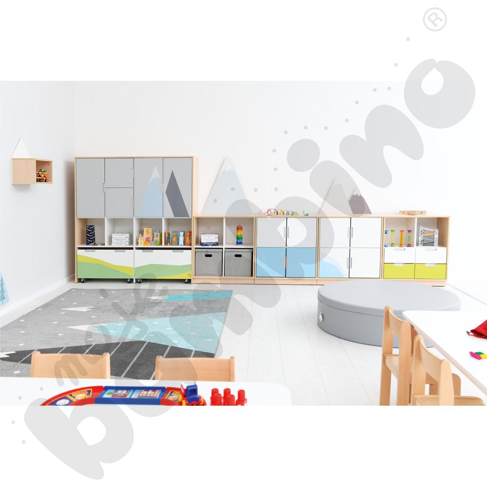 Quadro - zestaw Góry 90 st., cichy domyk, skrzynia klon jasny