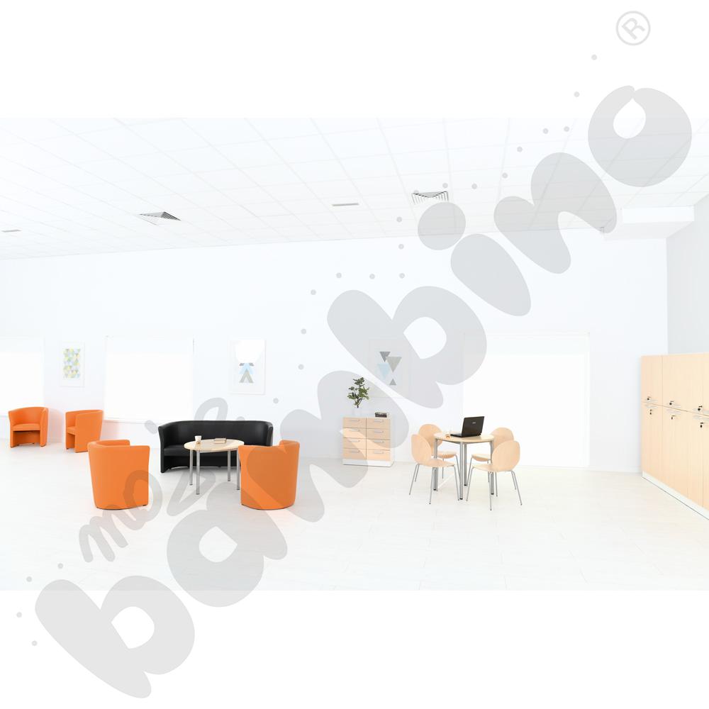 Fotel Club pomarańczowy