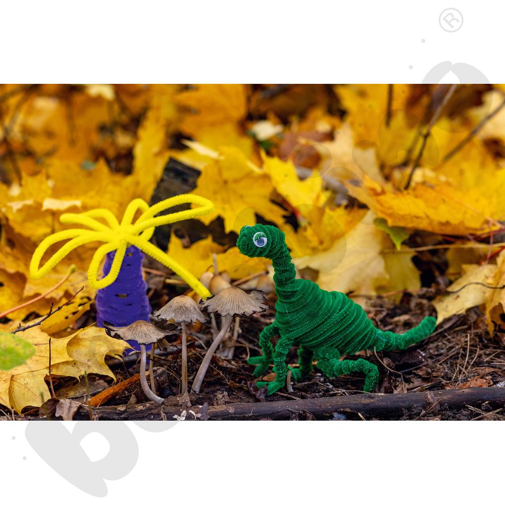 Dinozaur z drucików kreaktywnych 