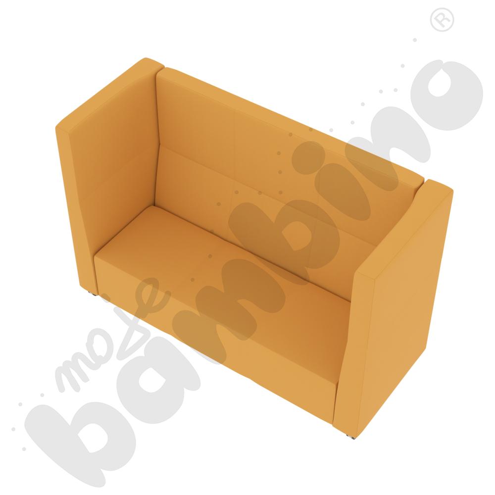 Sofa Universum 3-os. wys. 133 cm, 2 boki średnie, na kółkach, tkanina MT08