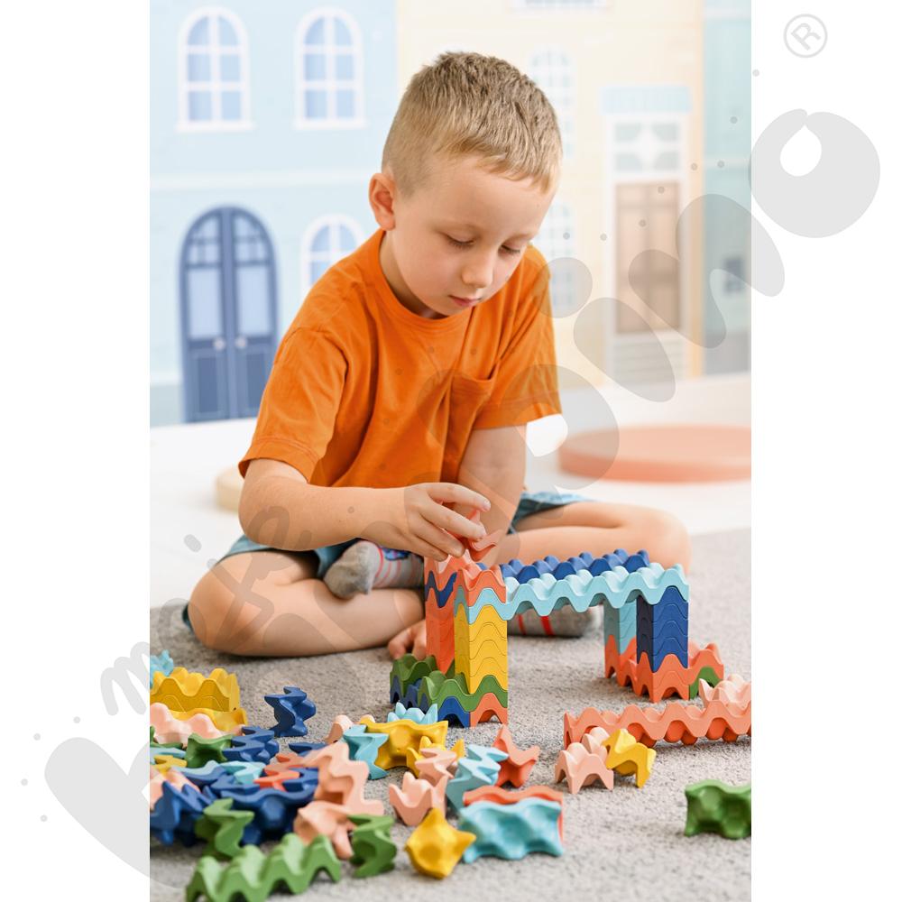 Klocki kreatywne fale, 90 elem.