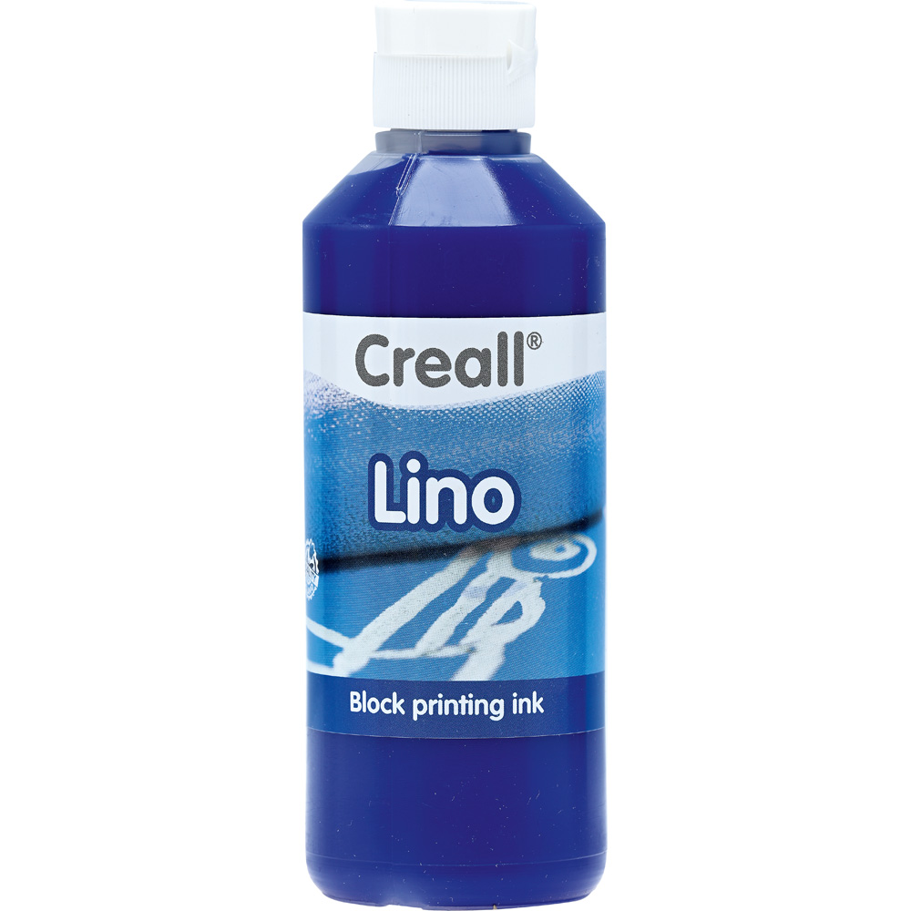 Creall Lino farba na linoryt 250 ml, modrá