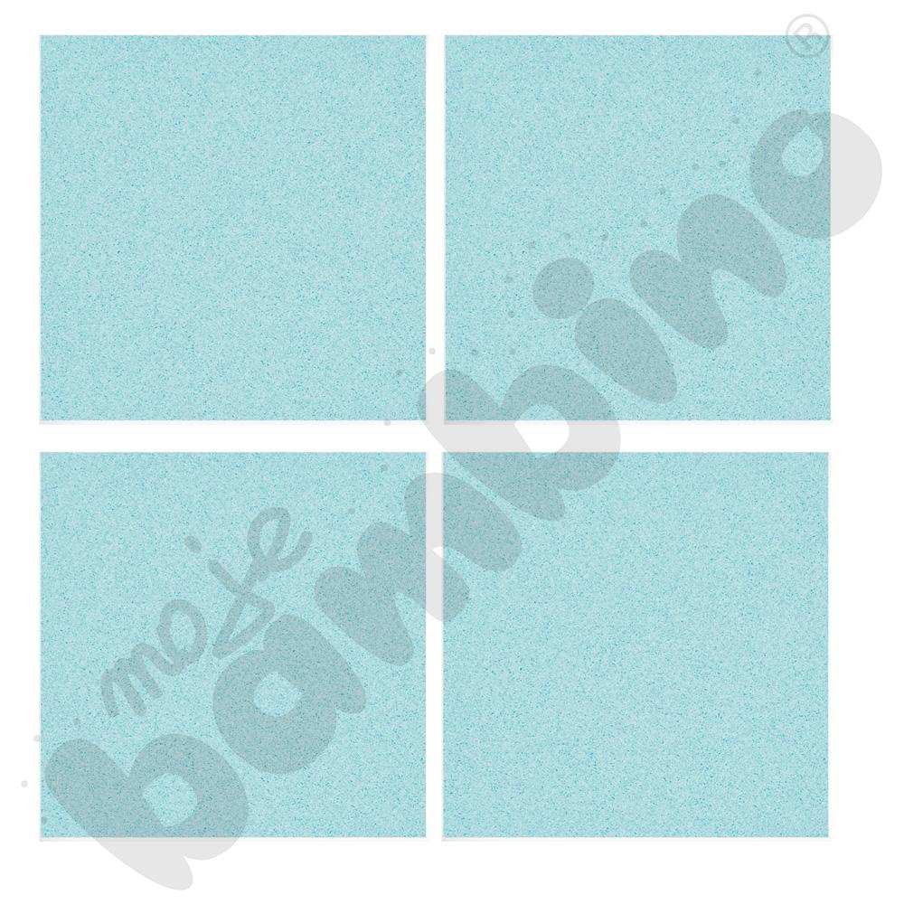 Panele Ecophon Solo Square niebieskie 120 x 120 cm, 4 szt., mocowane na wieszaku