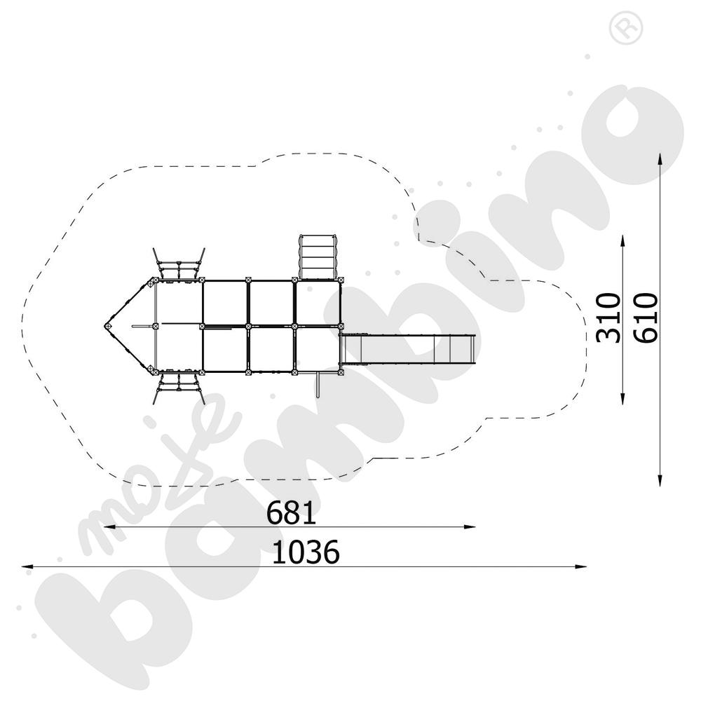 Quadro - zestaw 12454, drewniane słupy