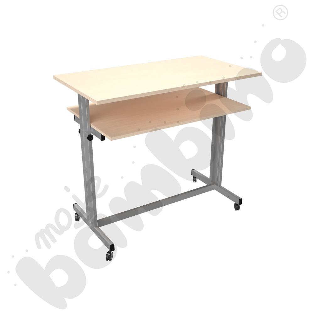 Mobilne biurko Grande - klon jasny