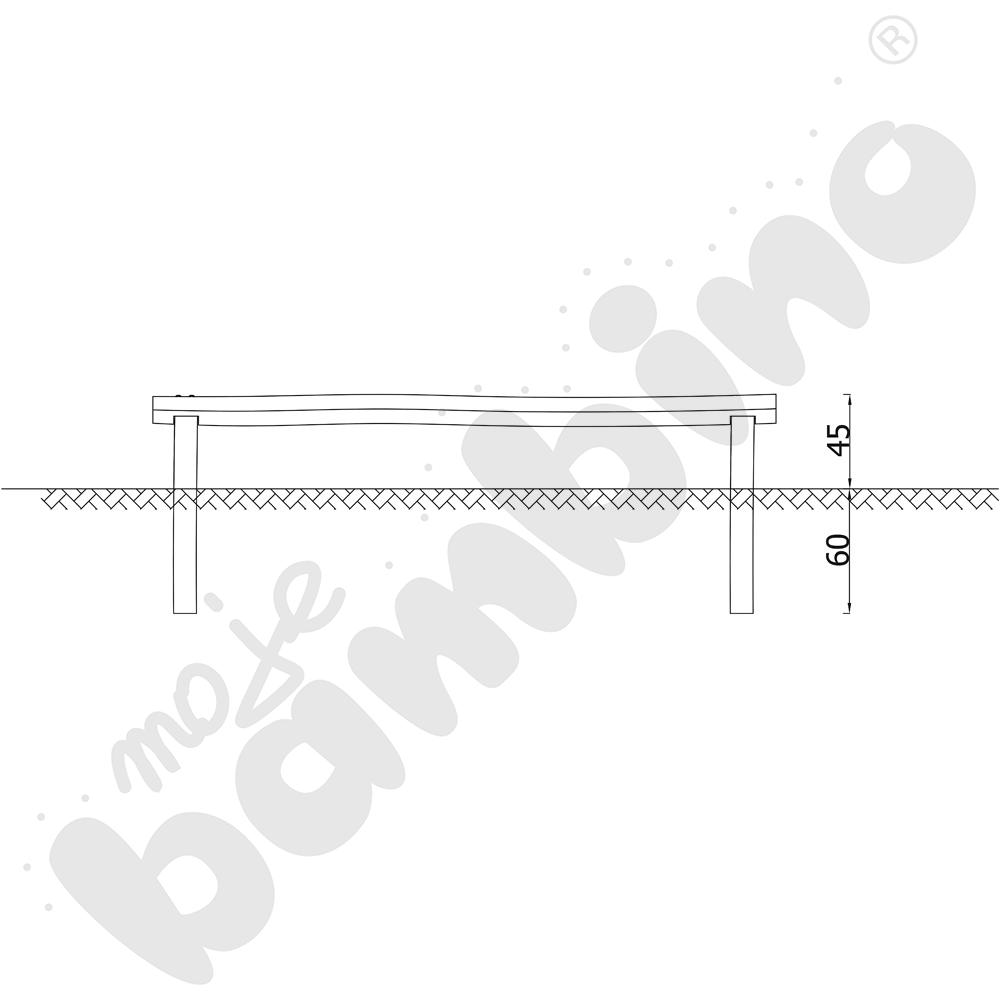 Robinio - równoważnia pojedyńcza