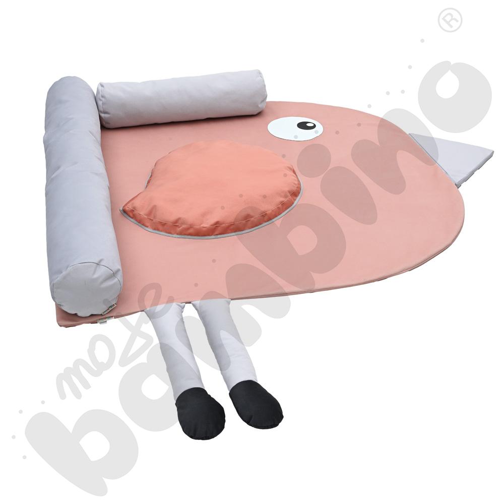 Mata narożna Ptaszek - łososiowa