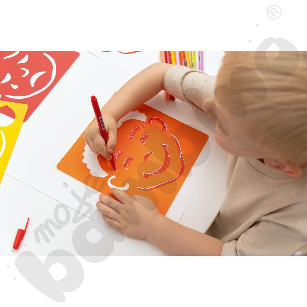 Szablony - emocje, 6 szt.