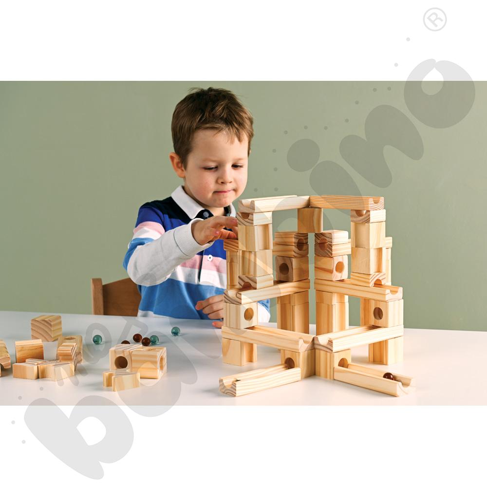 Kulodrom drewniany 60 elem.