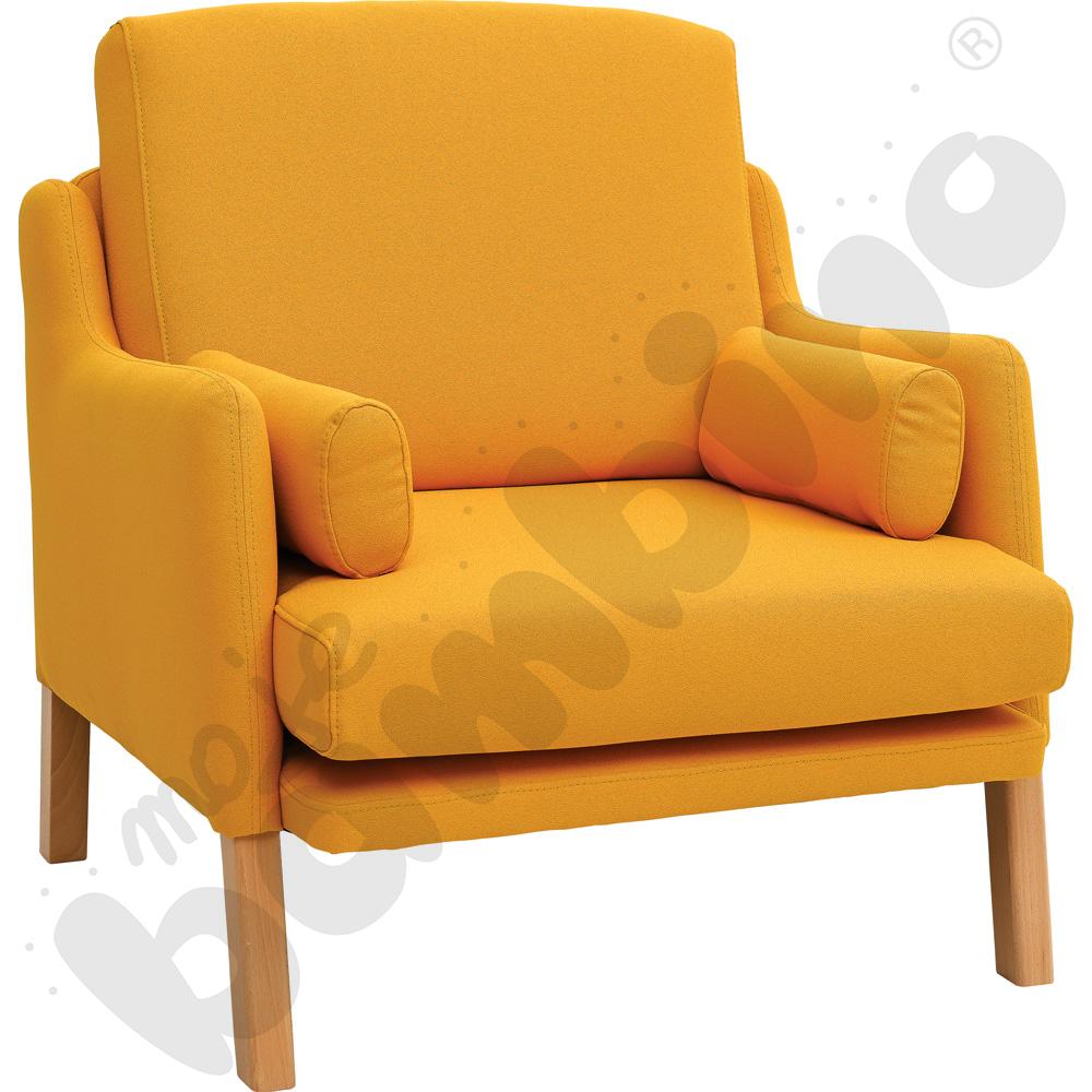 Fotel Alan musztardowy