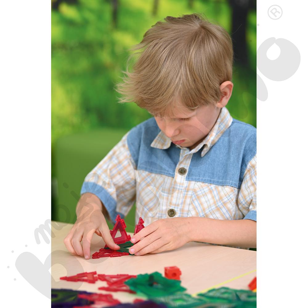 Klocki Gigo - Edukacja - zestaw geometryczny, 92 elem.