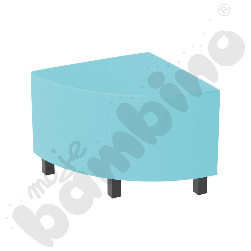 Pufa Universum 1/4 koła narożna, tkanina MT12