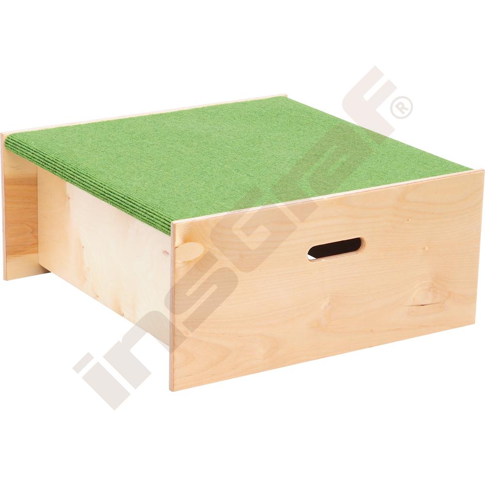 Podesta čtvercová, výška 30 cm - světle zelená