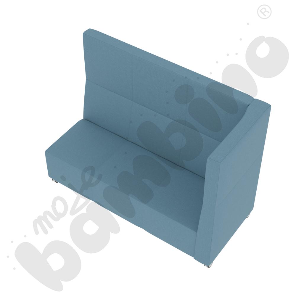 Sofa Universum 3-os. wys. 133 cm, bok średni prawy, na kółkach, tkanina KG07