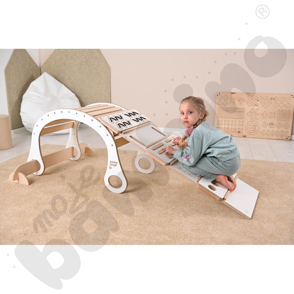 Drewniana drabinka Good Wood - biała - MED