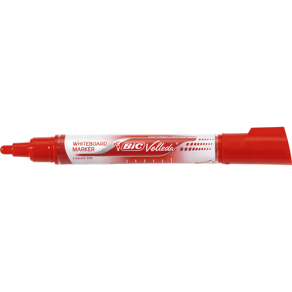 Fixka BIC na biele tabule - červená
