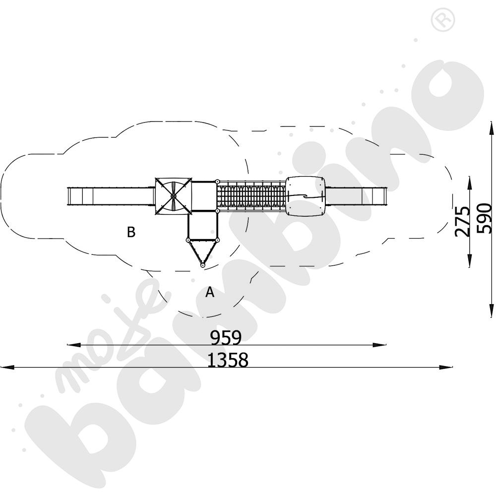 Orbis - wieża 18, metalowe słupy