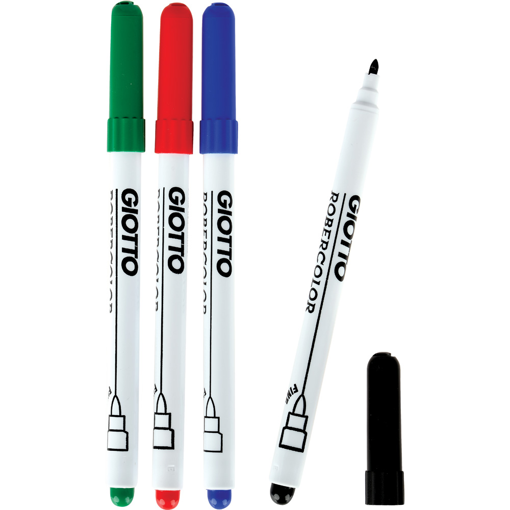 Fixky Giotto za sucha stierateľné, tenké, 4 farby