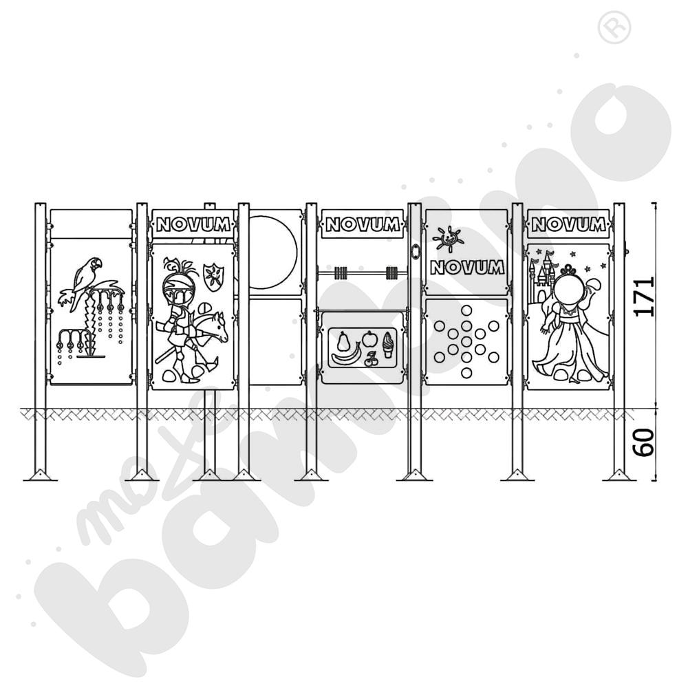 Labirynt Quadro Simple, metal