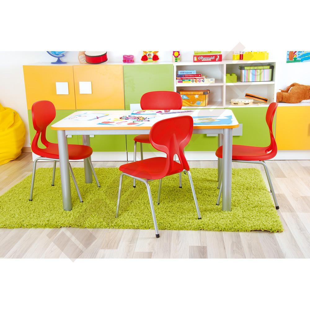 Stuhl Colores 3, SH 36 cm, blutorange