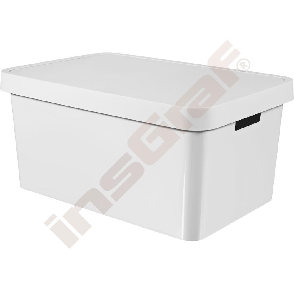 
Behälter mit Deckel, 45 l, weiß
