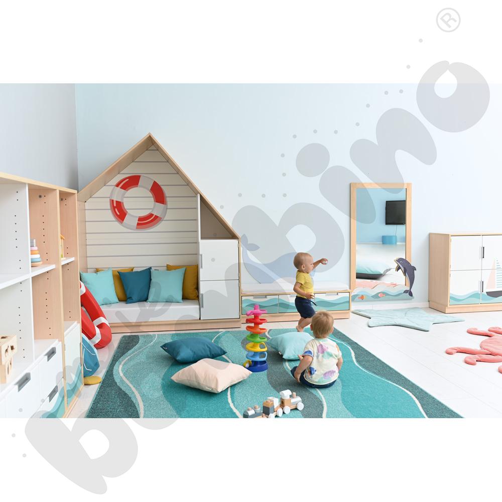 Quadro - zestaw Morze 90 st., cichy domyk, skrzynia klon jasny