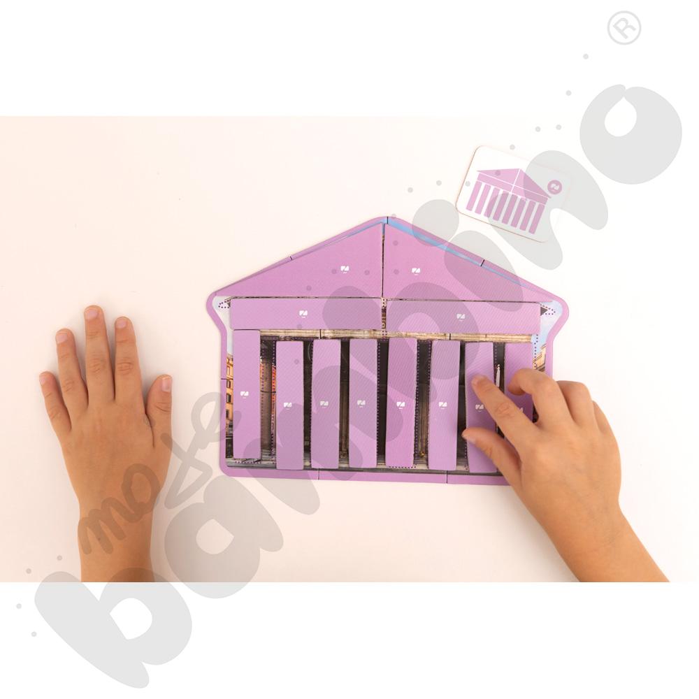 Archigeometria: odkryj i uzupełnij kształty