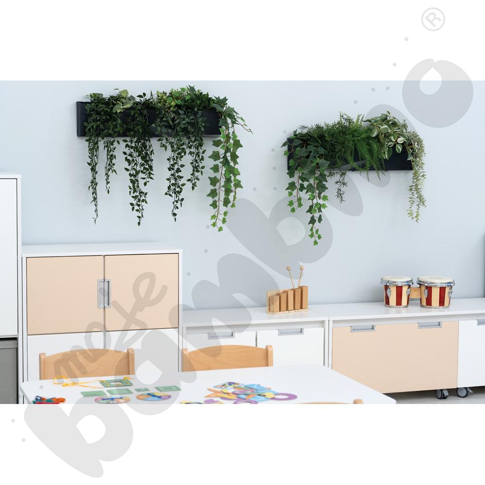 Donice modułowe ścienne podłużne - antracytowe