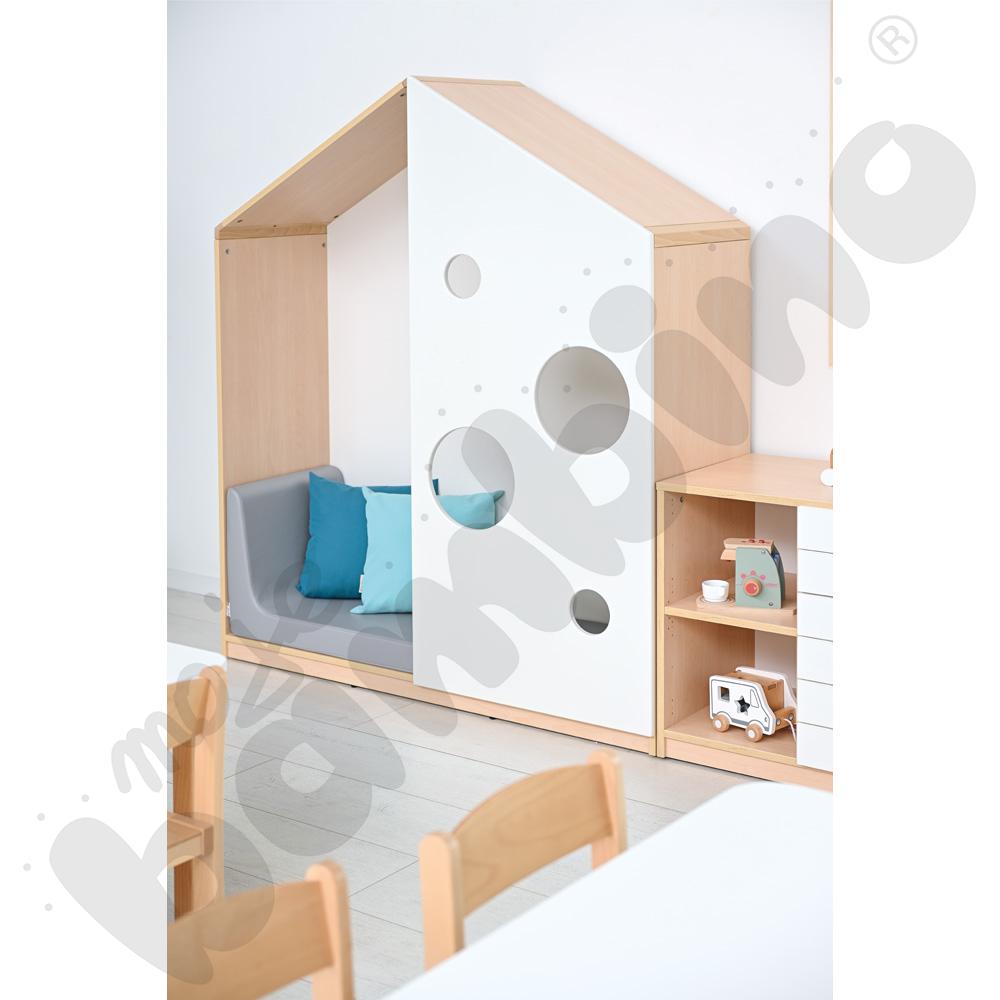 Domek Feria, klonowo-biały