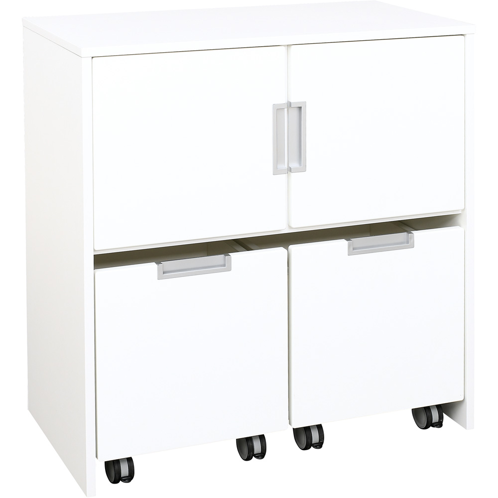 Quadro - skrinka nad veľký úložný box, biela 