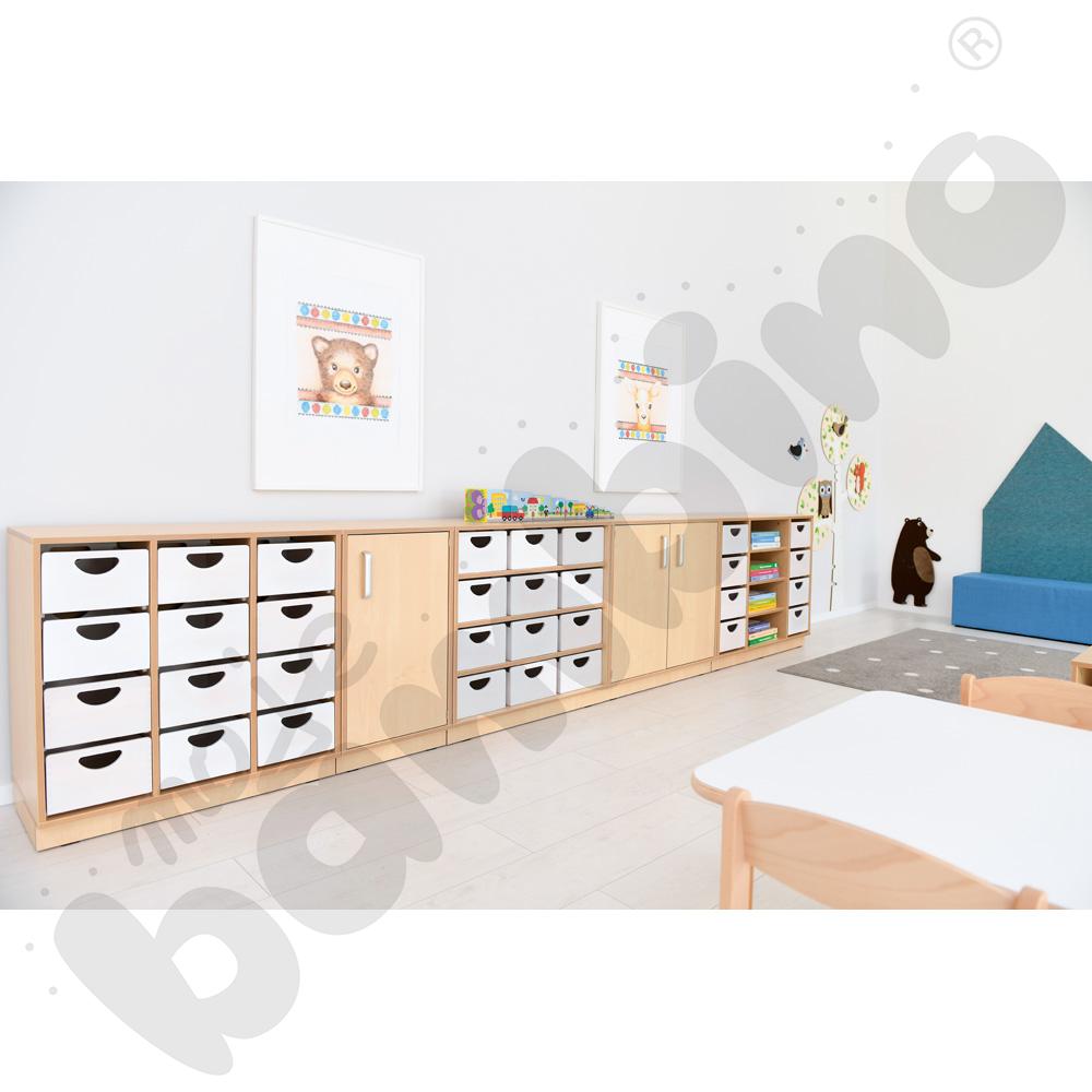 Szafka Flexi D z przegrodami na cokole