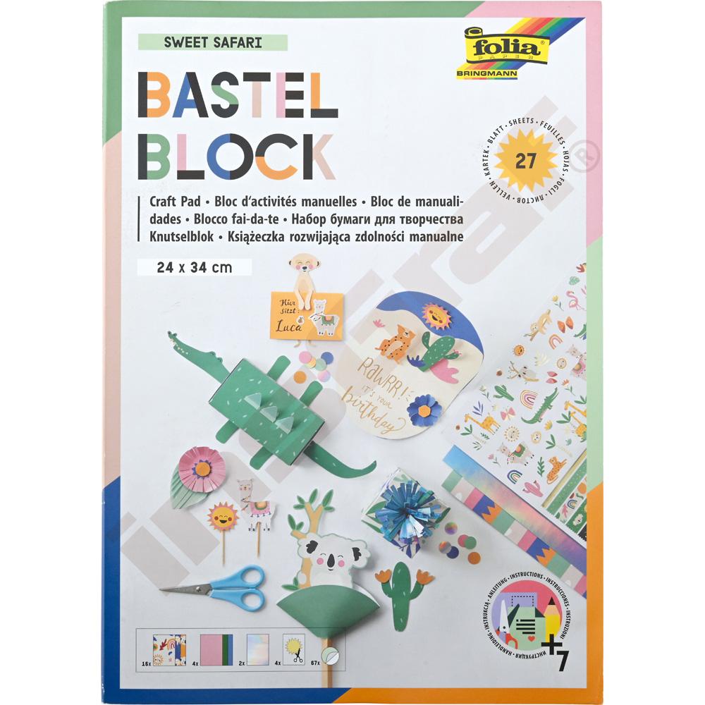 Blok dekoračných papierov - zvieratká
