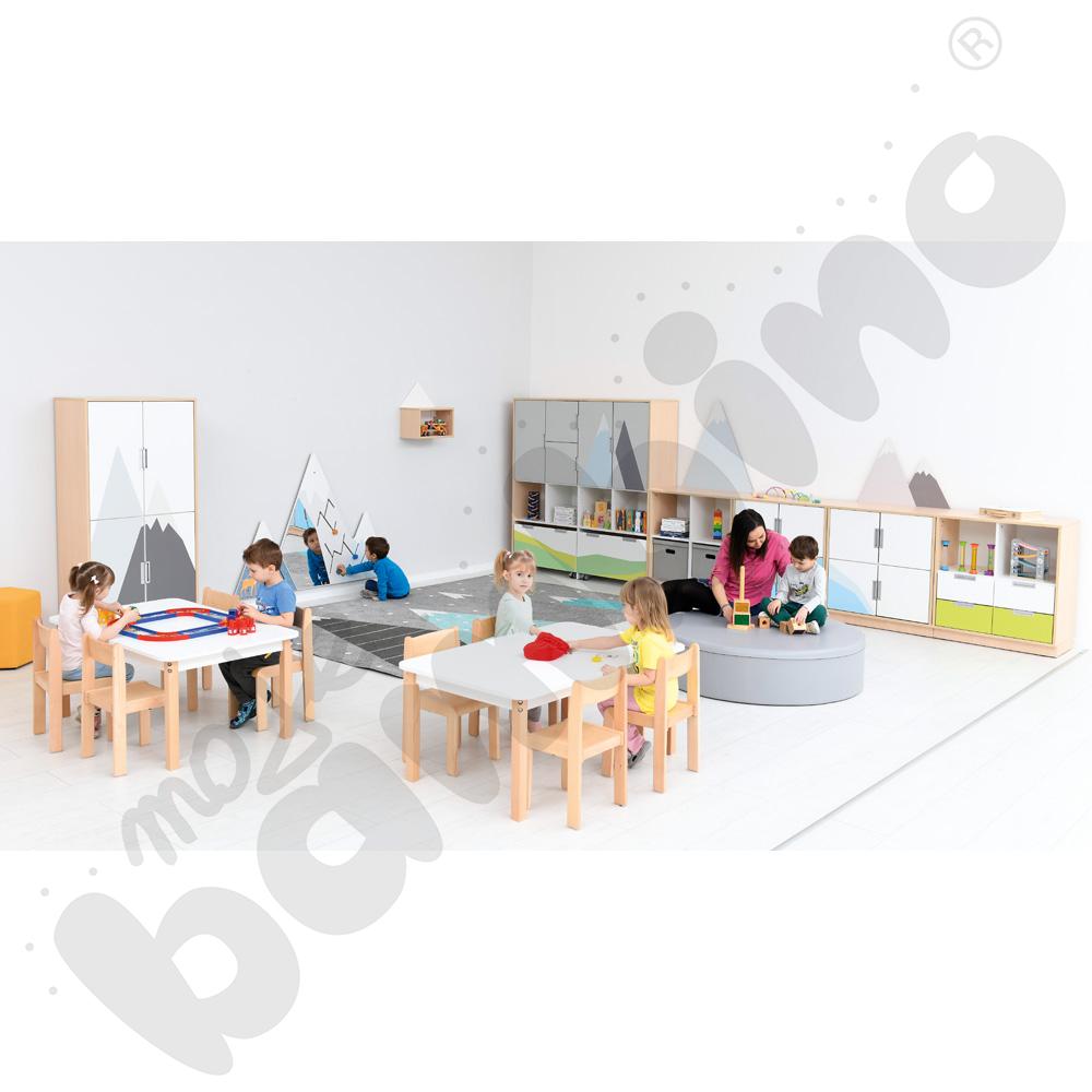 Quadro - zestaw Góry 90 st., cichy domyk, skrzynia klon jasny