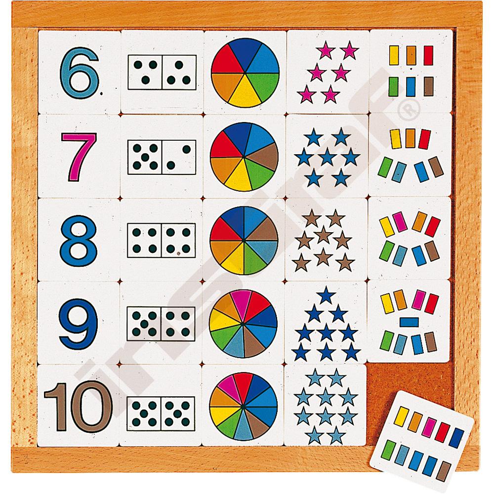 
Legespiel Zahlendarstellung, 6 - 10
