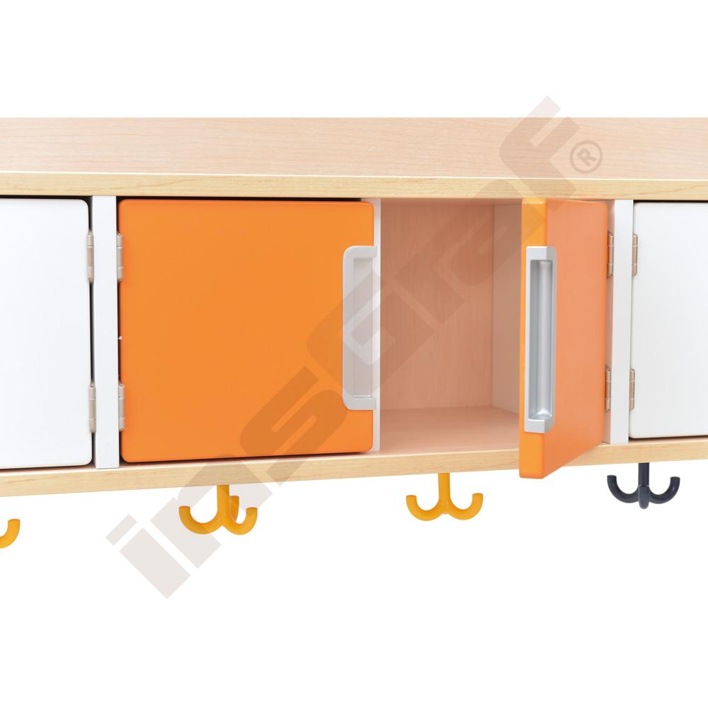 Garderobe Quadro 6 mit Gestell, SH 34 cm, Ahorn Jylland