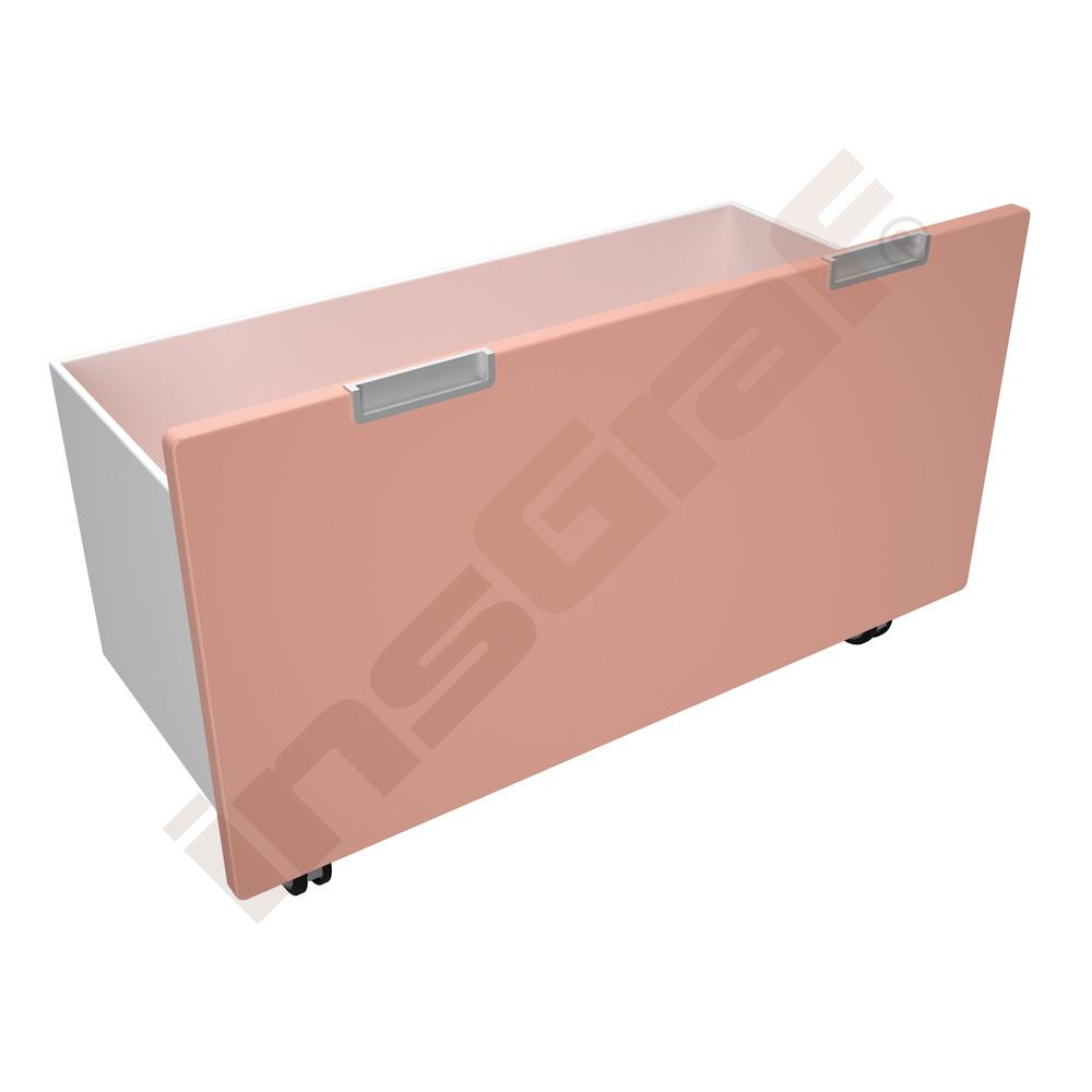 Quadro - úložný box - veľký, púdrový