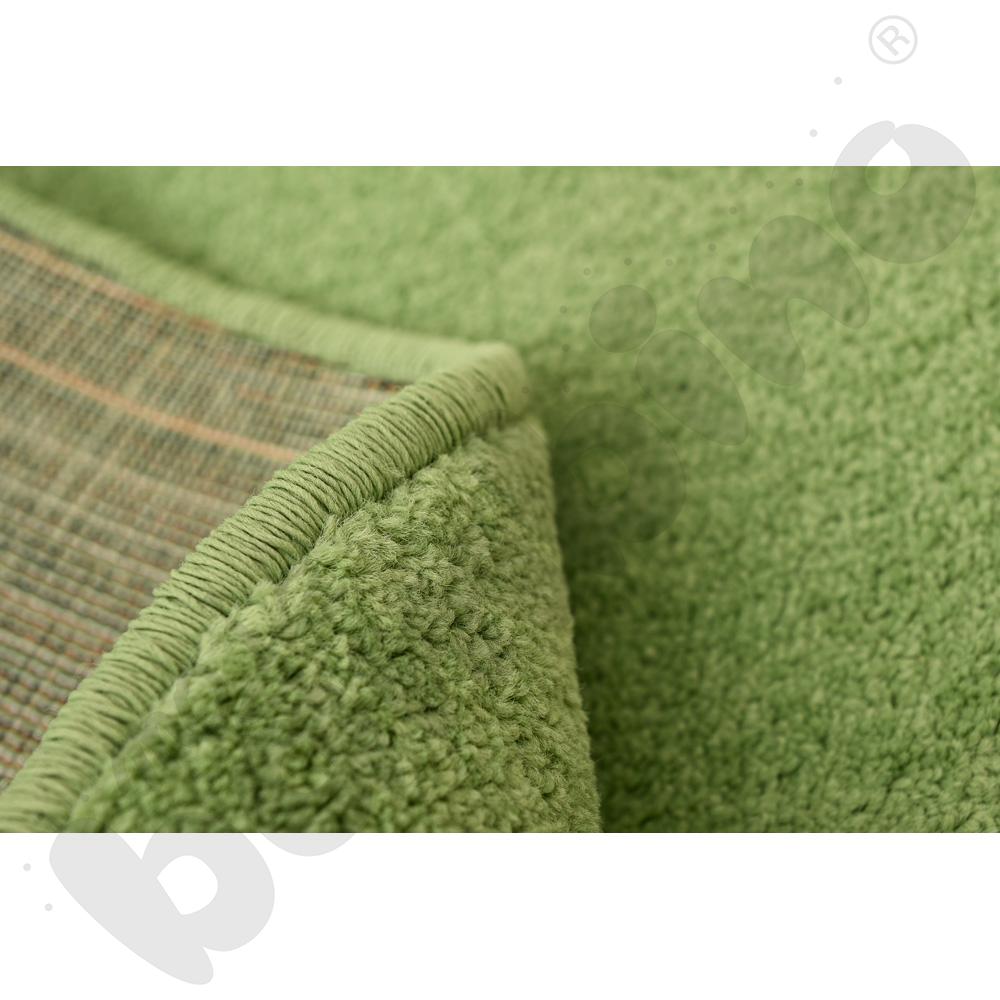 Dywan okrągły o śr. 140 cm – oliwkowy 