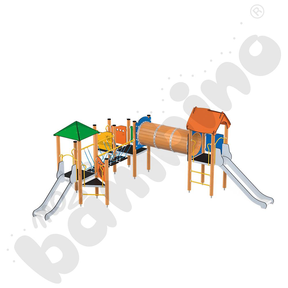 Orbis - wieża 15, drewniane słupy