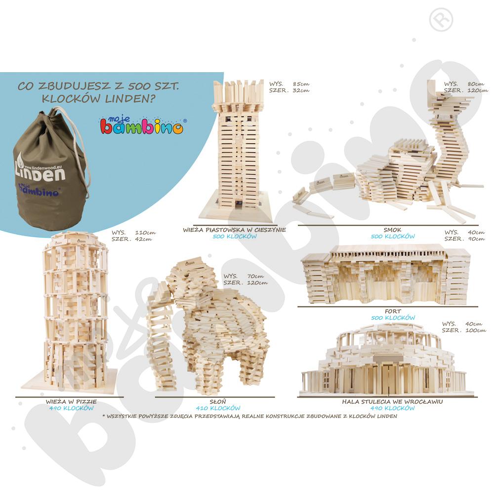 Klocki Linden 500 szt. w worku