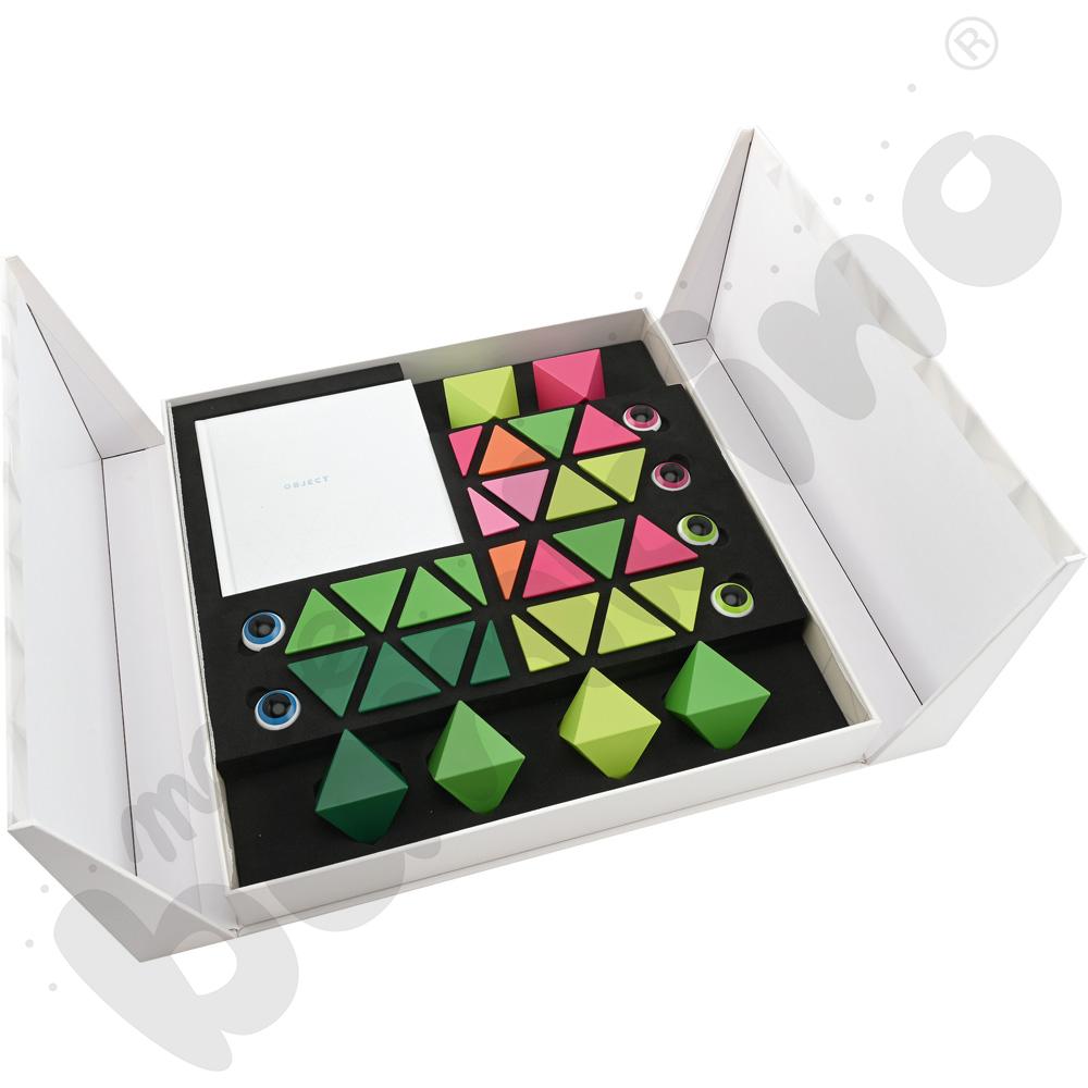 Klocki magnetyczne Trido, 36 elem. - kolory dżungli