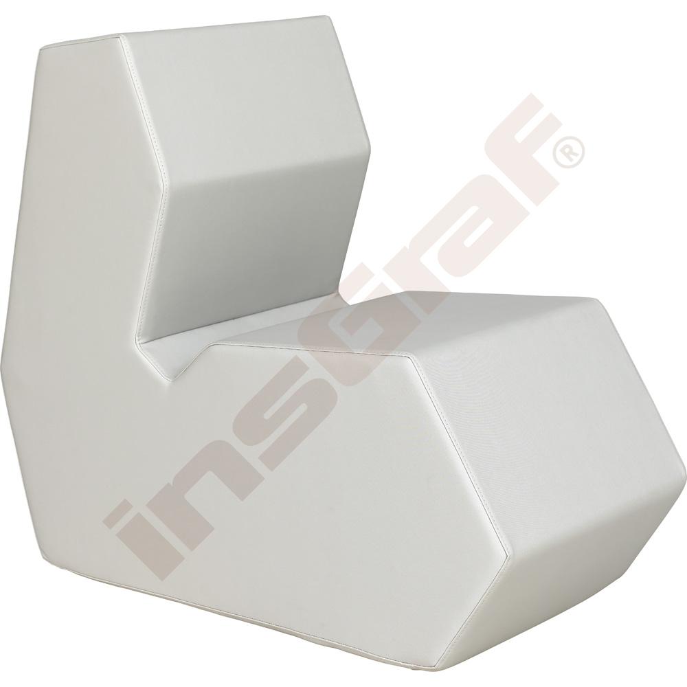 
Shape Sitzhocker mit Rückenlehne, hellgrau
