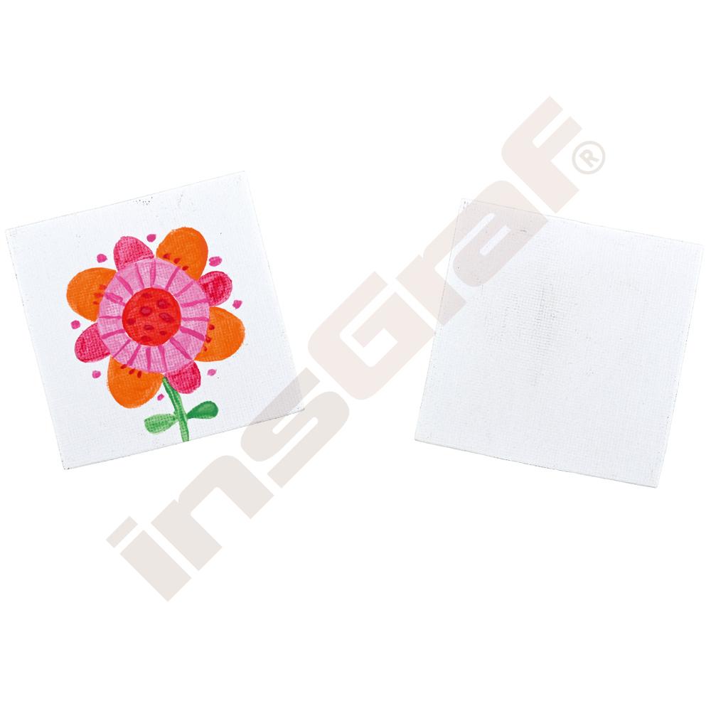 
Magnetkarten, 10er-Set, blanco, Quadrat
