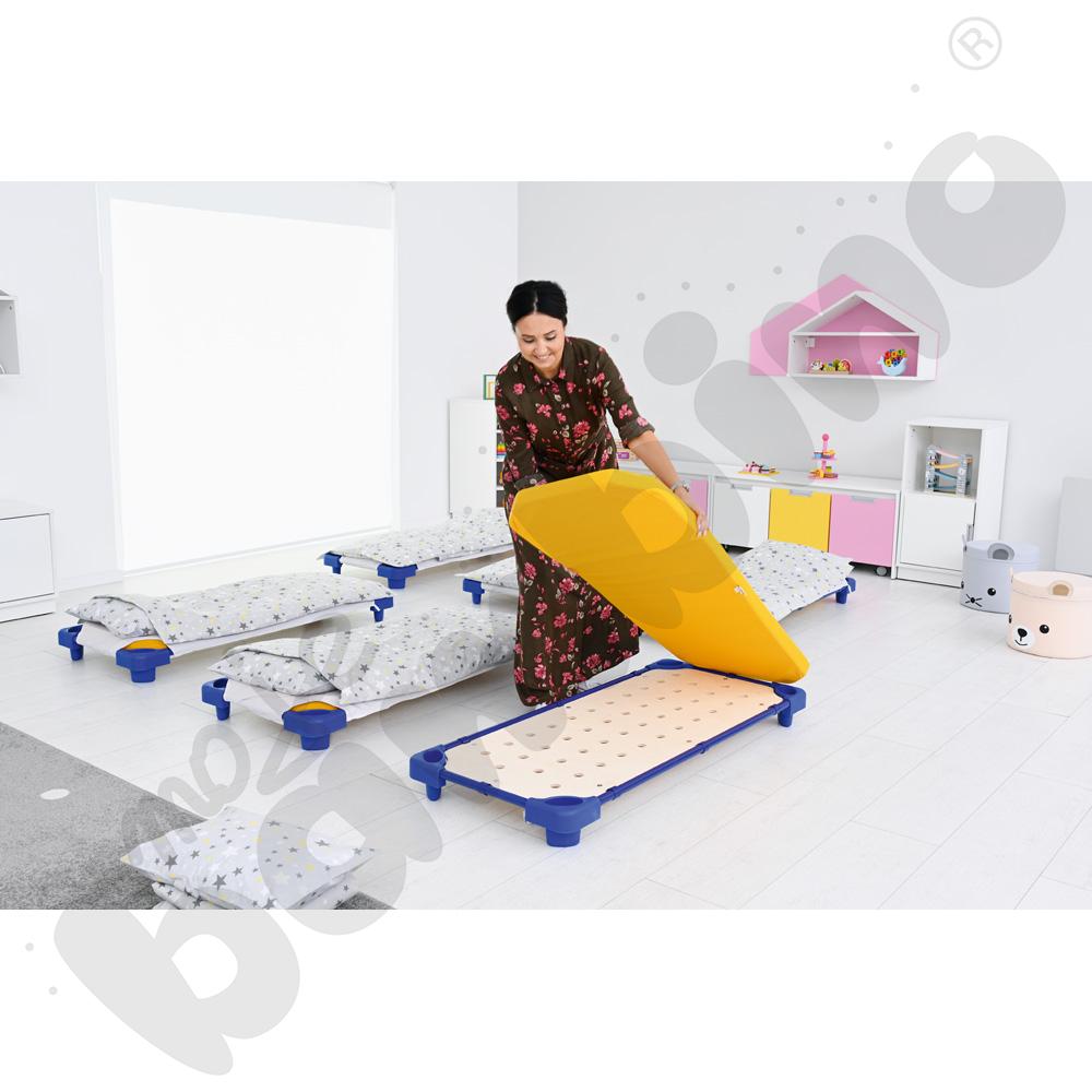 Materac do łóżeczka przedszkolnego - żółty