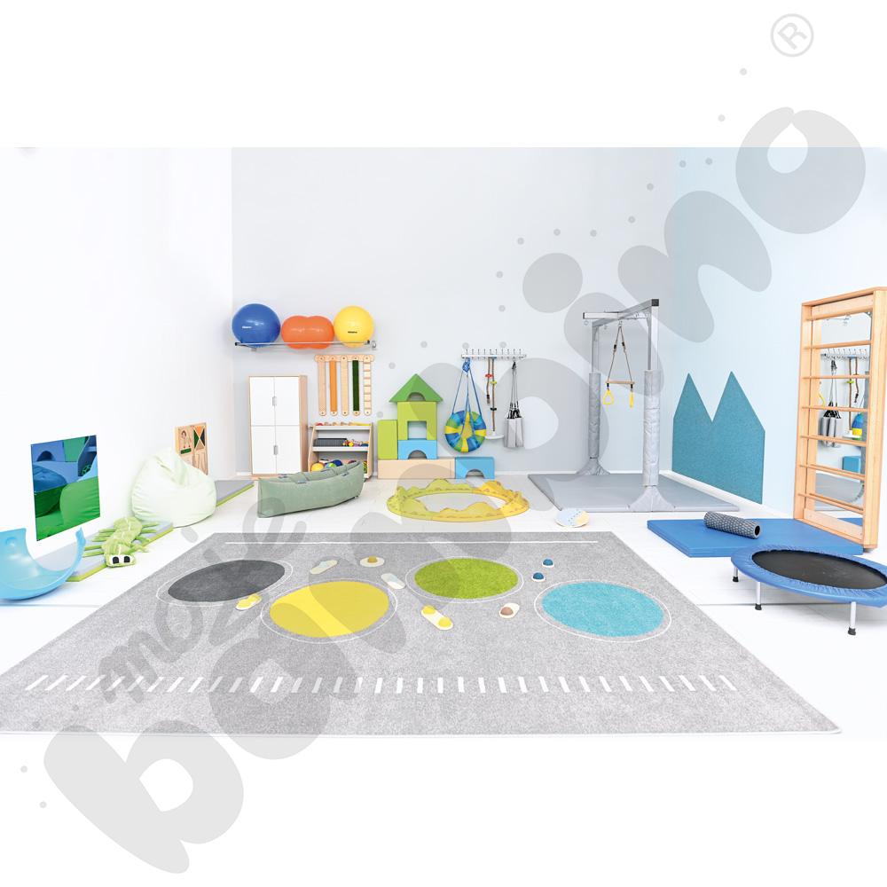 Drabinka przyścienna z lustrem