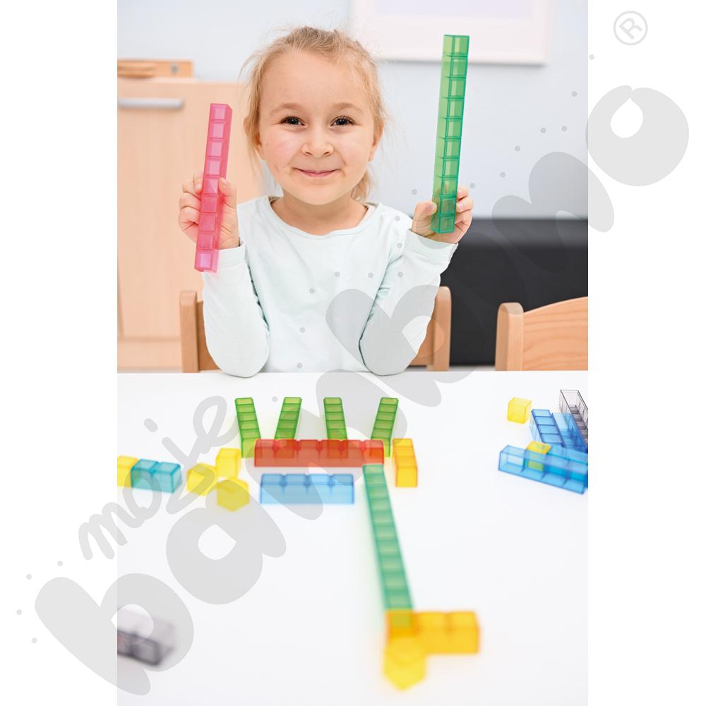 Kolorowe liczby - transparentne